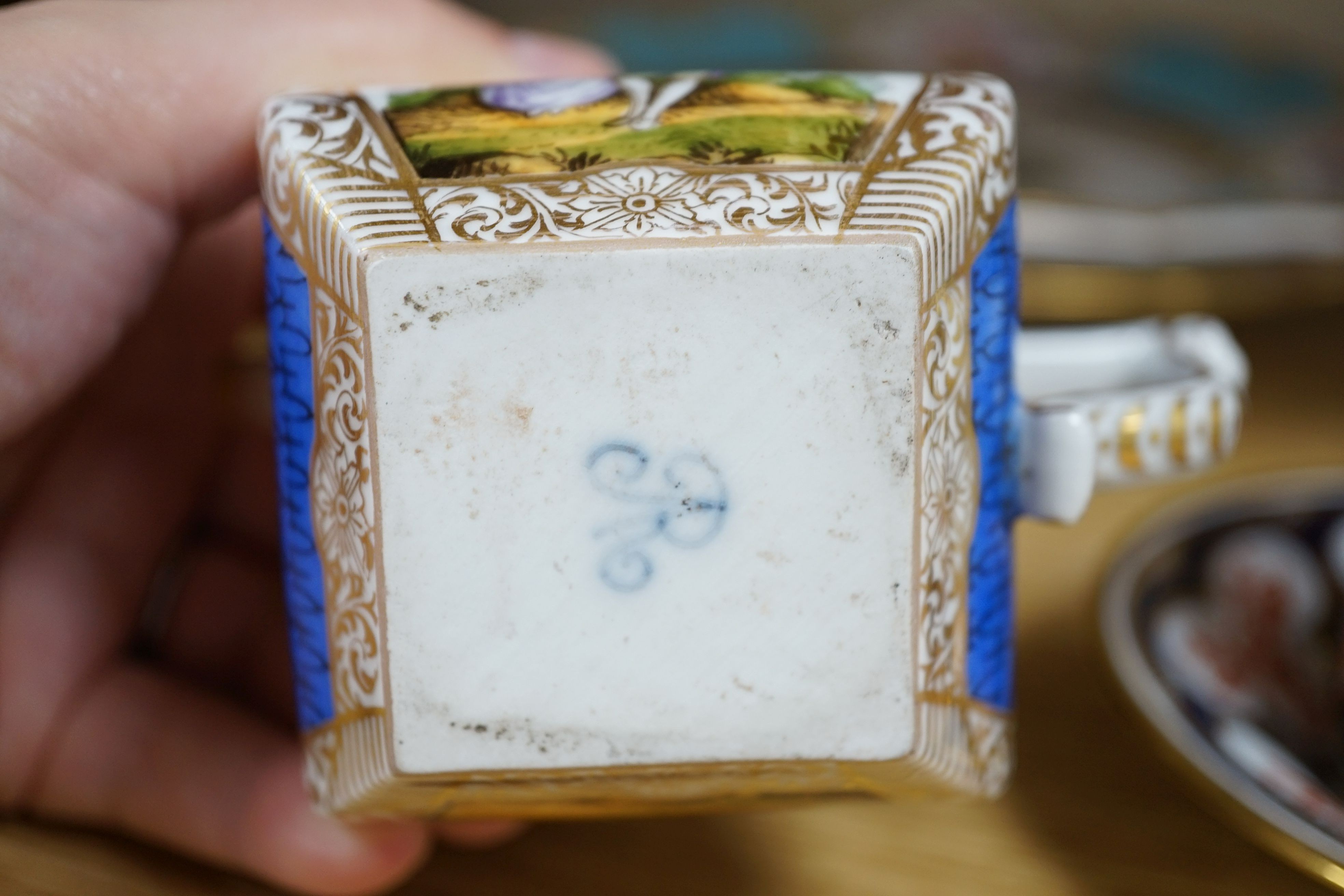 Royal Crown Derby, Shelley, Davenport wares, two cabinet cups, together with mixed continental ceramics